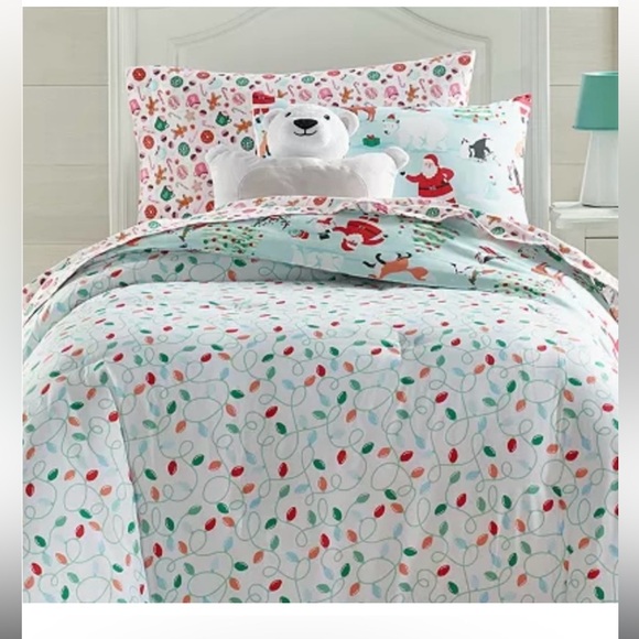 Charter Club Kids Christmas Comforter Set Full / Queen NEW WITH TAGS - Picture 3 of 11